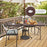 6 Feet Folding Portable Rattan Table with Carrying Handle