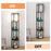 Modern Floor Lamp with Shelves and Drawer