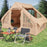 4-6 People Inflatable Camping Tent with 4 Mesh Screen Windows and 2 Doors