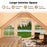4-6 People Inflatable Camping Tent with 4 Mesh Screen Windows and 2 Doors