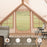 4-6 People Inflatable Camping Tent with Porch and Carrying Bag-Beige