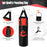 11 Pounds Kids Hanging Punching Bag Set with Punching Gloves-Black