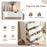 4-Drawer Dresser Wooden Nightstand with Anti-Tipping Kits-White