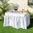 4 Feet Folding Ice Bin Table with Skirt for Camping Picnic Wedding with Ice Bucket-White