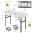 4 Feet Plastic Party Ice Folding Table with Matching Skirt