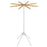 4 Legs Foldable Clothes Drying Rack with 8 Bamboo Hanging Rods and 40 Hanger Slots