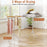 4 Legs Foldable Clothes Drying Rack with 8 Bamboo Hanging Rods and 40 Hanger Slots