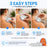 EDGE™ Cupping Set Clear, 8 Cups (2L, 2M, 4S)
