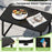 4 PCS Patio Furniture Set Outdoor Rocker Chair Conversation Set-Black