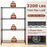 4-Tier Metal Storage Shelving Unit with V-Shaped Wire Rack-Black