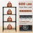 4-Tier Metal Storage Shelving Unit with V-Shaped Wire Rack and 600 LBS Capacity-Black