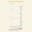 4-Tier Multifunctional Slim Storage Trolley with Detachable Trays-White
