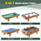 4-in-1 Combo Game Table Set Foosball Table with Billiards and Hockey