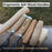 5-Piece Hand-Forged Carving Tool Set with Leather Tool Roll
