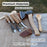 5-Piece Hand-Forged Carving Tool Set with Leather Tool Roll