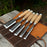 5-Piece Small Timber Framing Chisel Set with Leather Case