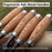 5-Piece Small Timber Framing Chisel Set with Leather Case