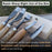 5-Piece Spoon & Bowl Carving Tool Set with Leather Sheaths