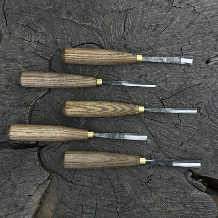 5-Piece Wood Carving Chisel & Gouge Set