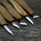 5-Piece Wood Carving Knife Set with Sharpening Board & Leather Case