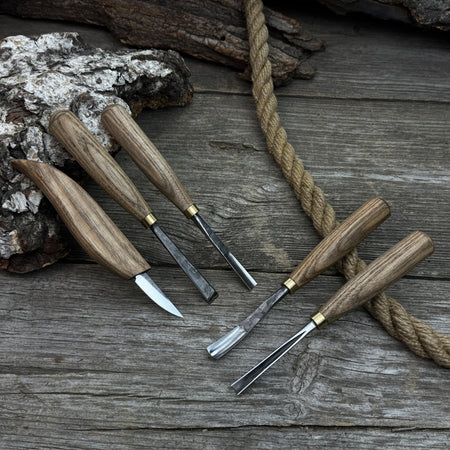 5-Piece Wood Carving Tool Set – For Fine Detail & Relief