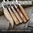 5-Piece Wood Carving Tool Set with Sharpening Board & Leather Case