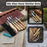 5-Piece Wood Carving Tool Set with Sharpening Board & Leather Case