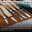 5-Piece Wood Carving Tool Set with Sharpening Board & Leather Case