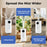 5.5Gal Humidifier with 360¬∞ Nozzles and Wheels for Large Room-White