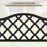 50.5 Inch Patio Bench with Curved Armrests for 2-3 People-Black