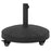 50 LBS Patio Wicker Style Resin Umbrella Base Stand Heavy Duty with Wheels