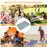60" x 78" Waterproof Picnic Blanket Handy Mat with Strap Foldable Camping Rug for Camping Hiking Grass Travelling