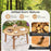 53 Inch Outdoor Acacia Wood Dining Table for 4-6 People