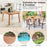 53 Inch Outdoor Acacia Wood Dining Table for 4-6 People