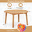53 Inch Outdoor Acacia Wood Dining Table for 4-6 People