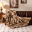 540GSM Soft Plush Fuzzy Luxury Faux Raccoon Fur Blanket for Bed-M