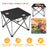 2Pcs Foldable Camping Table Portable Picnic Table Lightweight Travel Desk with 2 Cup Holders/Table Carrying Bag