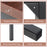 55 Inch Conference Table with Heavy-duty Metal Frame-Brown