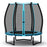55 Inch Trampoline for Kids Toddler Mini Trampoline with Safety Enclosure Net-Blue
