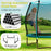 55 Inch Trampoline for Kids Toddler Mini Trampoline with Safety Enclosure Net-Blue