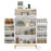 Kitchen Pantry Cabinet Freestanding Food Storage Cupboard-White