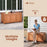 58 Gallon 3-in-1 Patio Wood Deck Box with Flip Top for Cushions