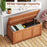 58 Gallon 3-in-1 Patio Wood Deck Box with Flip Top for Cushions