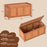 58 Gallon 3-in-1 Patio Wood Deck Box with Flip Top for Cushions