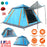 4-5 Person Camping Tent Outdoor Foldable Waterproof Tent with 2 Mosquito Nets Windows Carrying Bag for Hiking Climbing Adventure Fishing