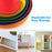 5 Pieces Kids Stepping Stones Stackable Round River Stone Indoor Outdoor-Multicolor