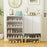 5-Tier Shoe Cabinet with Faux Marble Countertop and Flat Tilting Shelves-White