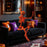 5.2 FT Orange Life-Size Poseable Halloween Skeleton with Pumpkin Head and Movable Joints