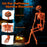 5.2 FT Orange Life-Size Poseable Halloween Skeleton with Pumpkin Head and Movable Joints