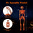 5.2 FT Orange Life-Size Poseable Halloween Skeleton with Pumpkin Head and Movable Joints